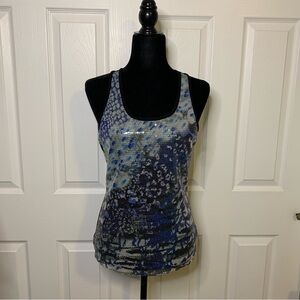 Iz Byer Blue Sequence Tank Top